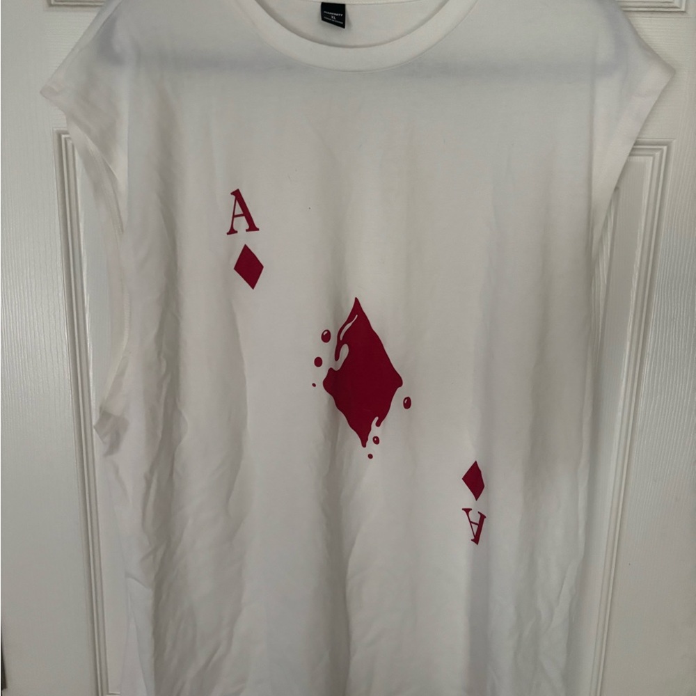 Fashion Nova White and Red Tank Top